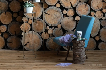 Клеевая кварцвиниловая плитка VINILAM Glue Дуб Марбург (Rich) 18222 Glue